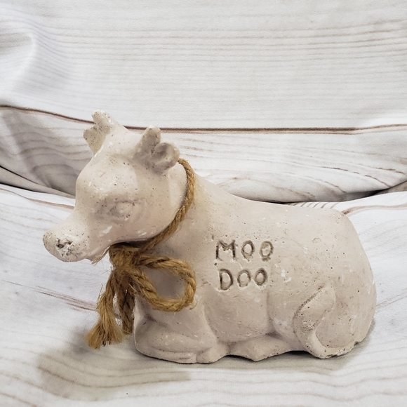 Dung Buddy Moo Doo Cow Garden Sculpture Vintage Zoo Doo Compost Company 1994 - Picture 1 of 10